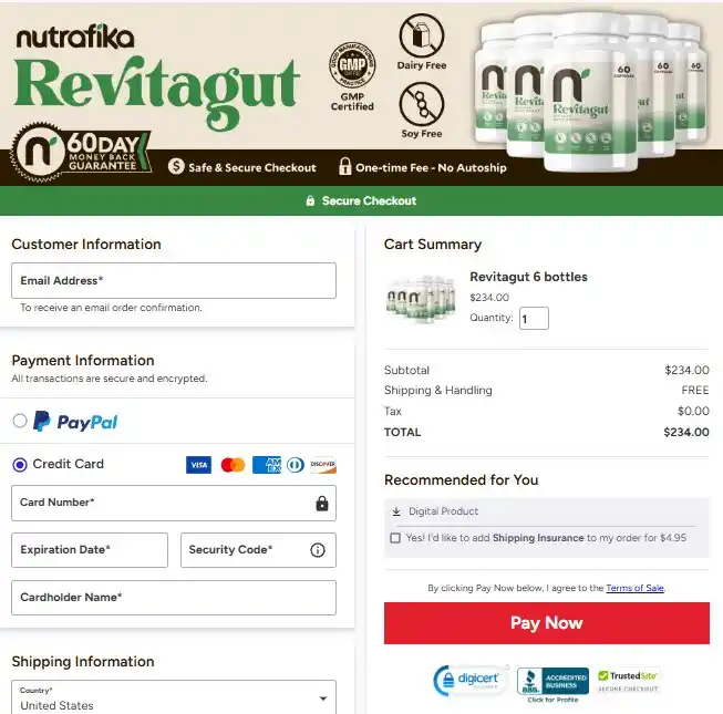 Revitagut Order Page